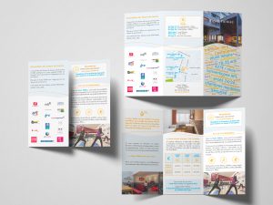 Création - Flyer 3 volets plis roulés - Foyer Tolbiac