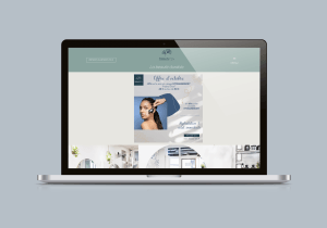 site web Beauty Zen : interface apaisante avec tons pastel, bannières douces et navigation intuitive pour un institut de beauté et salon de coiffure. graphiste paris