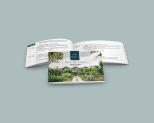 brochure de soins esthétique nature et bien-être