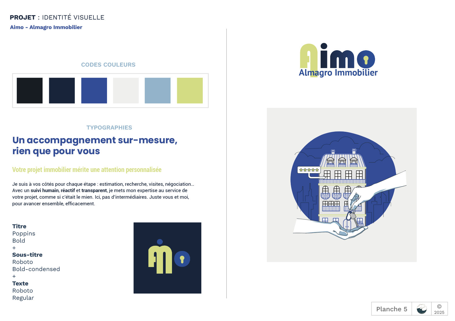 Identité visuelle agence immobilière paris