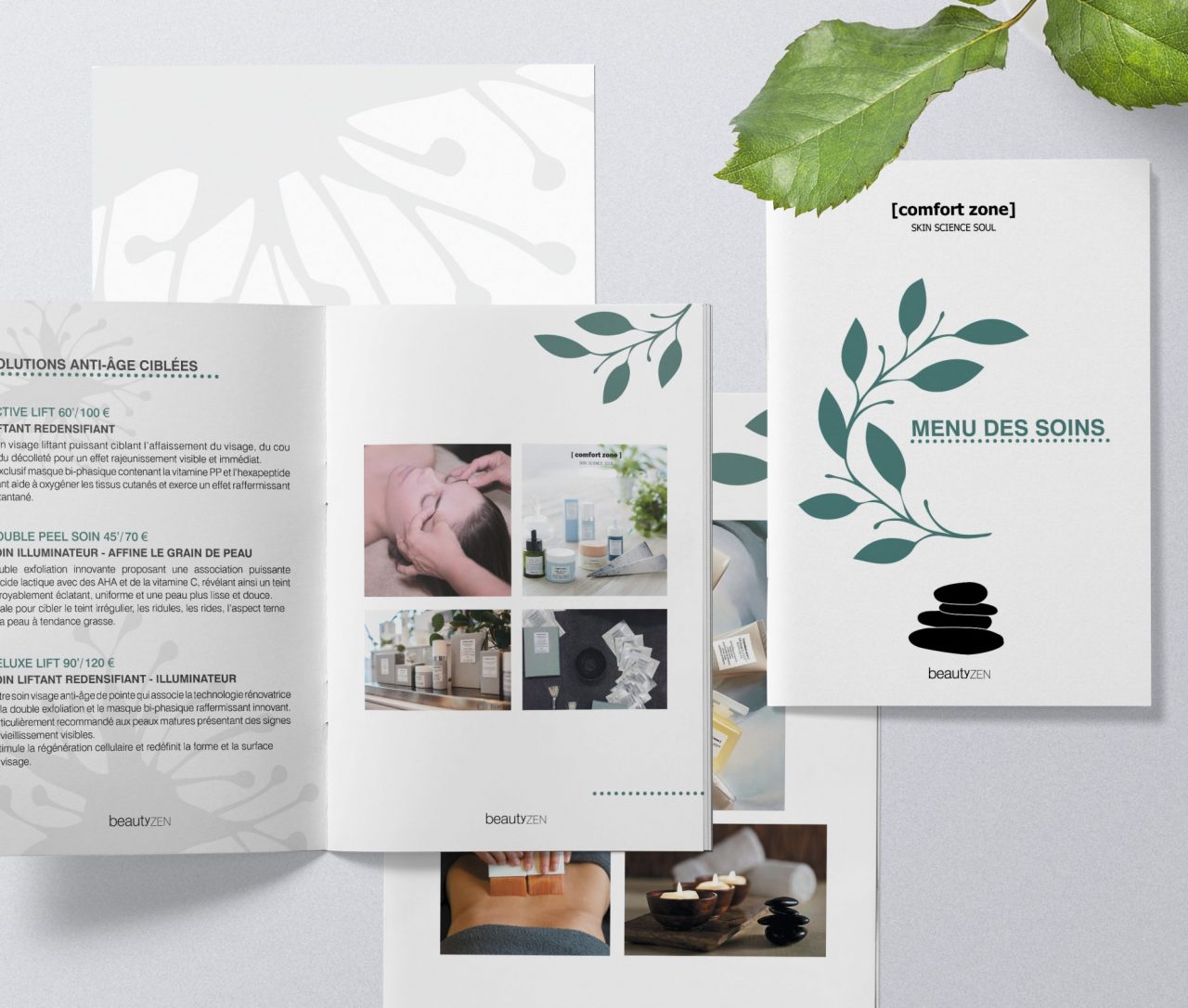 Brochure menu des soins - Beauty Zen